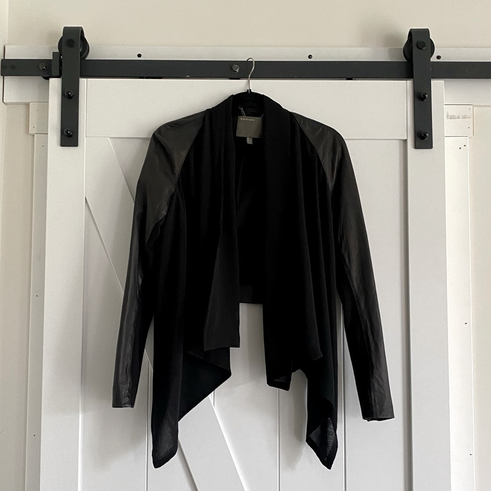MUUBAA CANOPUS Black Chiffon Jacket